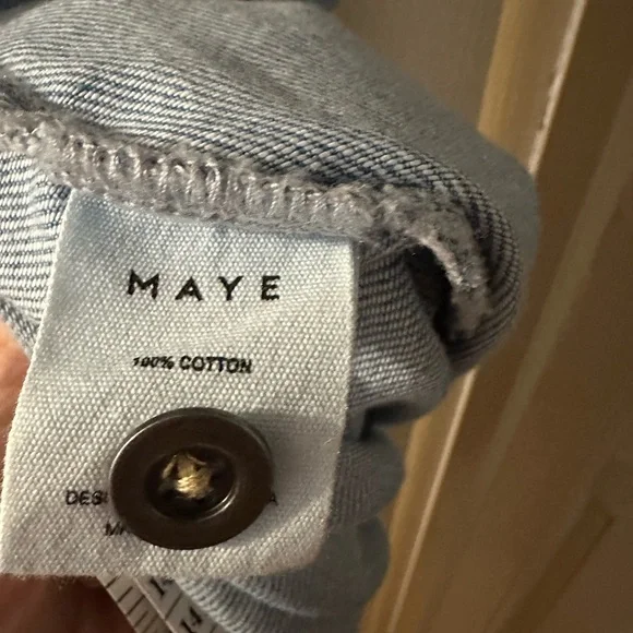 MAYE Montana Denim Shirtdress - Picture 6 of 13